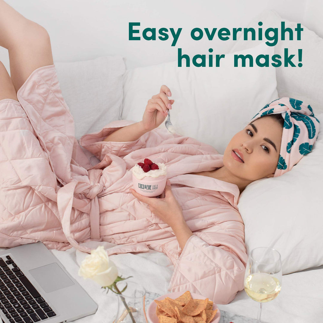 Coco & Eve Hair Towel Wrap. Microfiber Hair Turban for All Hair Types