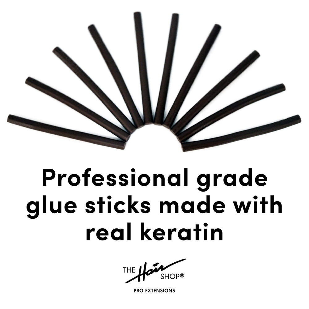 Fusion Hair Extension Keratin Glue Sticks - Professional Hair Bond Adhesive Sticks for Extension Glue Gun, (Black)