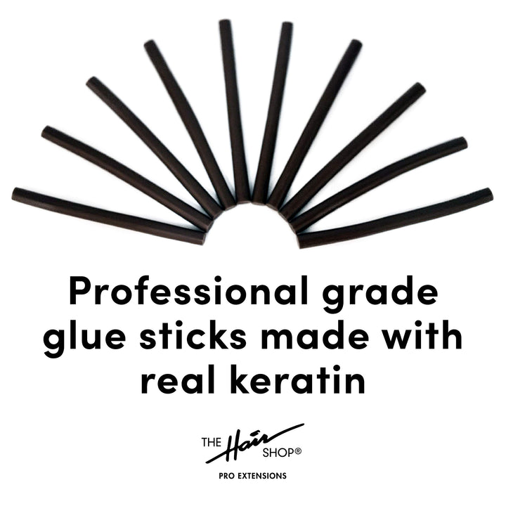 Fusion Hair Extension Keratin Glue Sticks - Professional Hair Bond Adhesive Sticks for Extension Glue Gun, (Black)