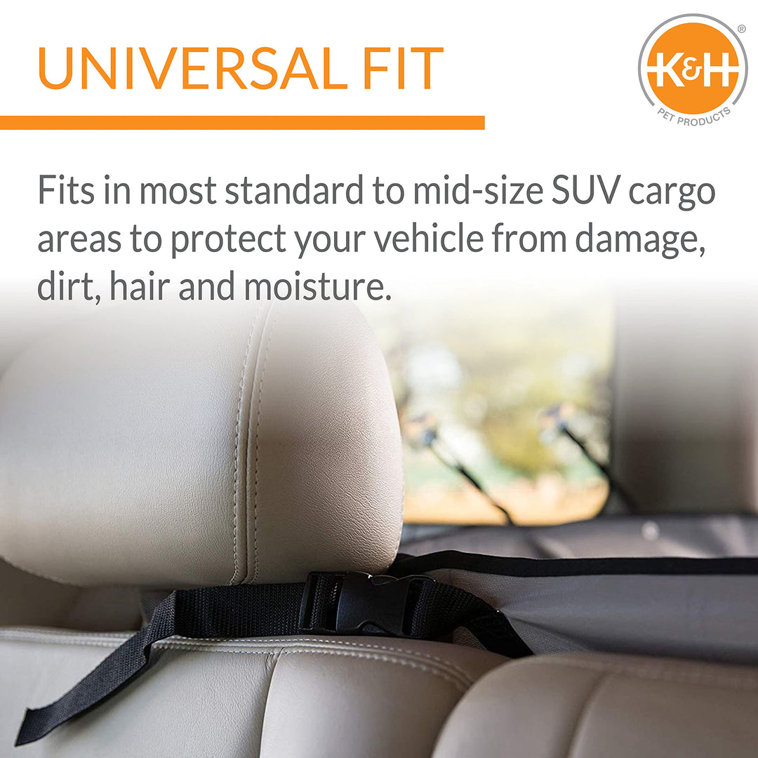 K&H Pet Products Quilted Cargo Cover Gray Standard/Mid-Size Vehicle 54 Inches
