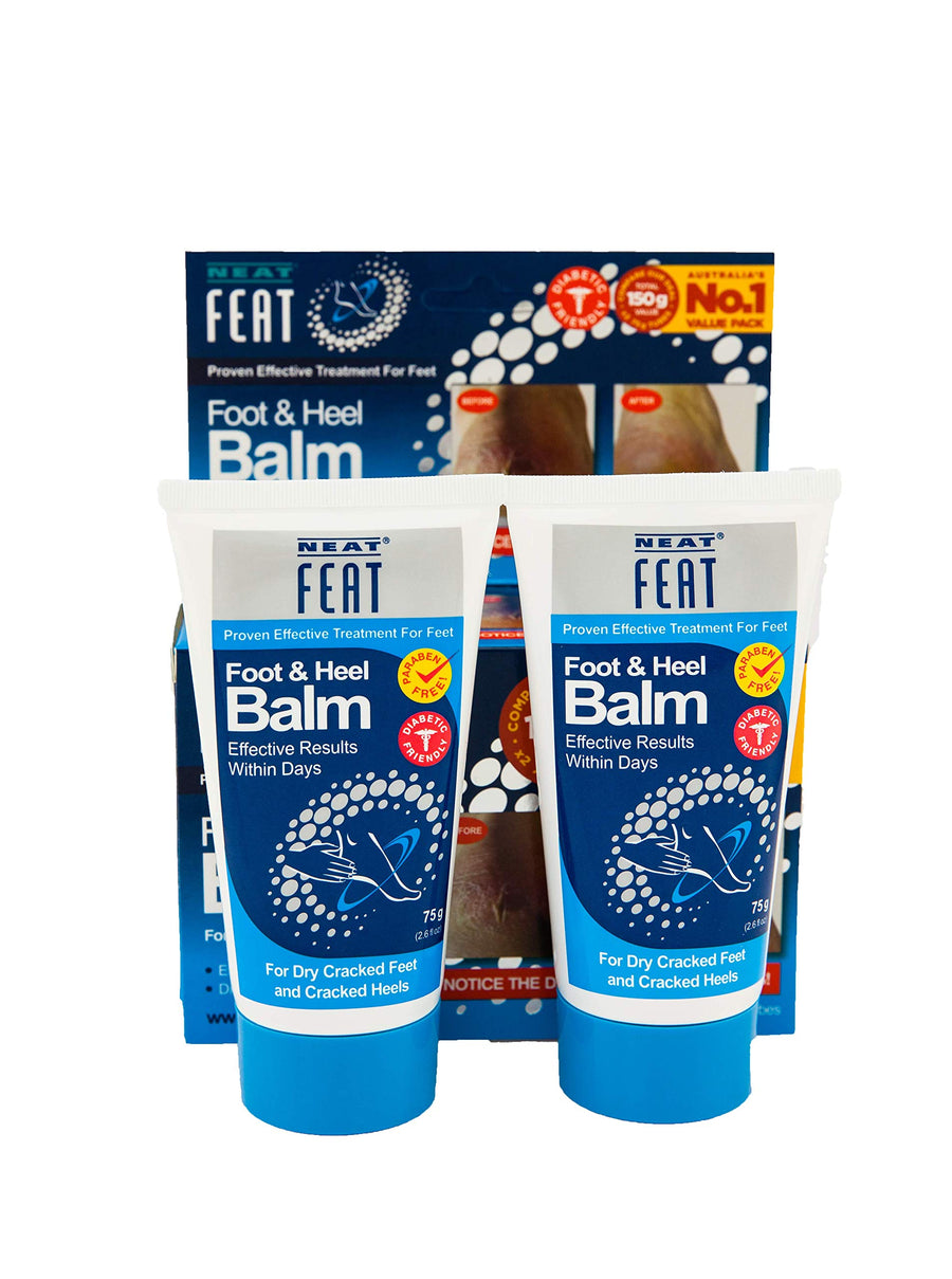 Foot and Heel Balm, 2 for 1, Moisturizing Foot Cream, for Dry & Cracked Skin on Heels and Feet, 5.2 Fl Oz