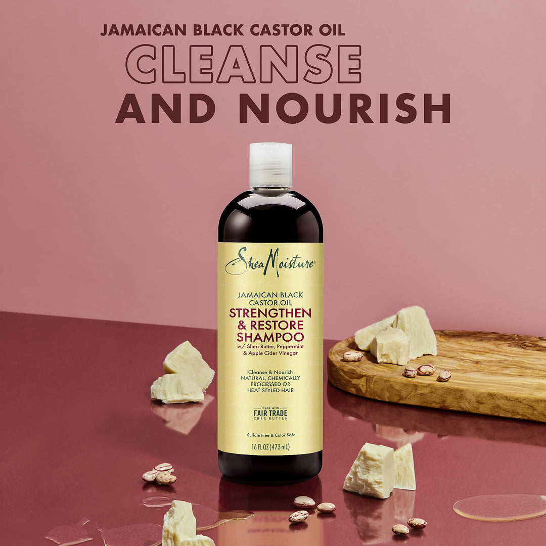 Curly Bundle: 16 oz Shampoo, 13 oz Conditioner, 11.5 oz Leave-in with Jamaican Black Castor Oil for Healthy Growth and Restoration - Sulfate Free