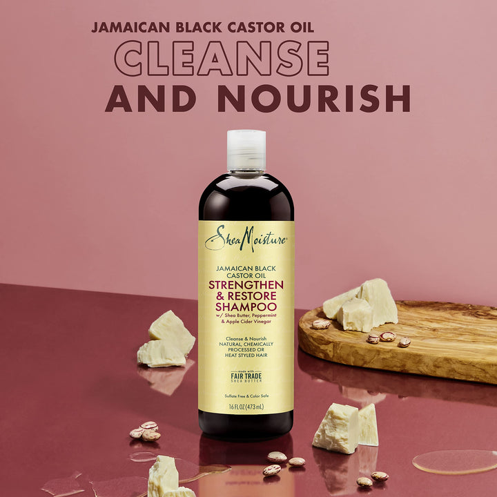 Curly Bundle: 16 oz Shampoo, 13 oz Conditioner, 11.5 oz Leave-in with Jamaican Black Castor Oil for Healthy Growth and Restoration - Sulfate Free