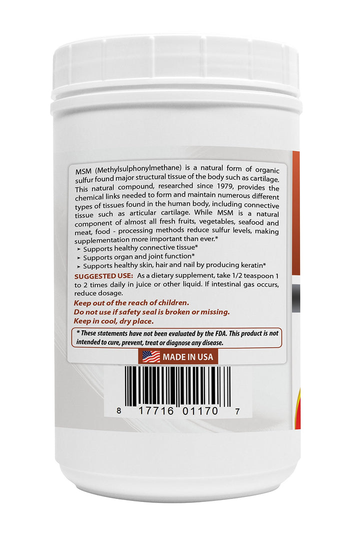 100% Pure MSM Powder, 1Lb