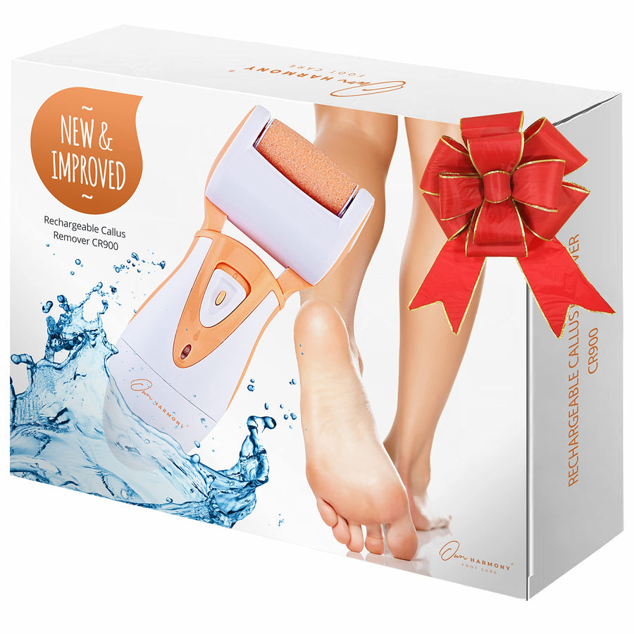 Professional Foot Care for Women: Rechargeable Callus Remover for Feet Electric Foot Sander - Electronic Foot File CR900 with 3 Rollers, Foot Grinder Pedi for Cracked Heels & Hard Skin