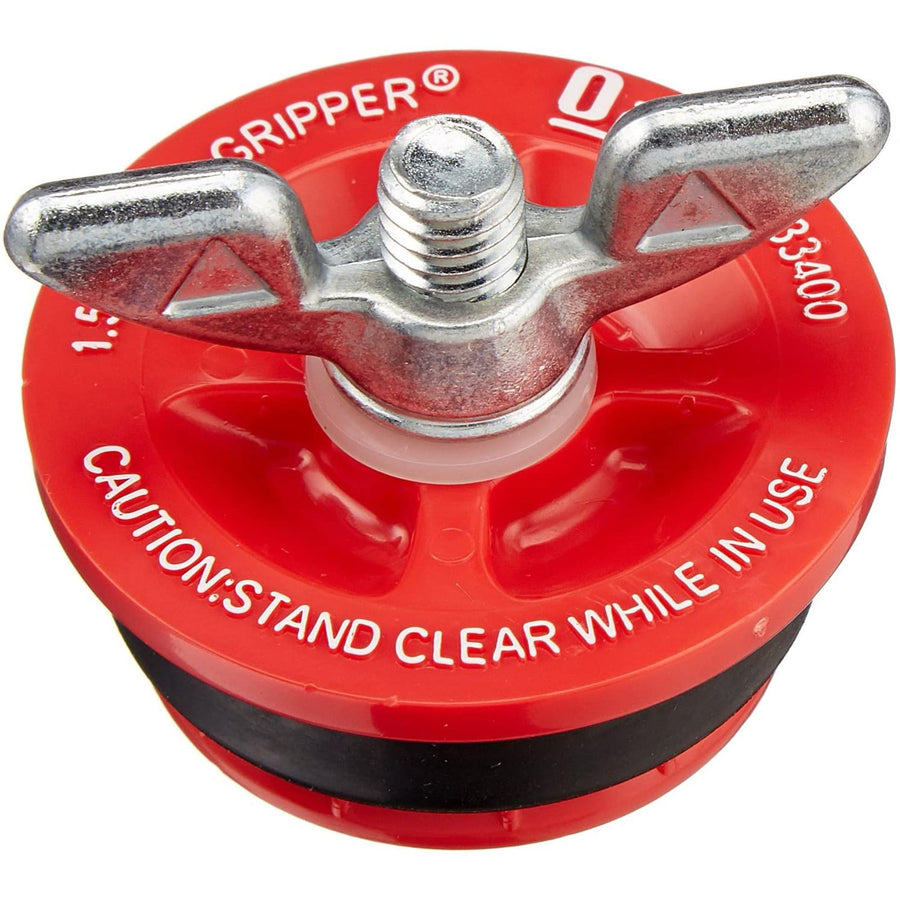 33400 Mechanical End-of-Pipe Gripper Plug, 1-1/2 in., Red, 1 Count