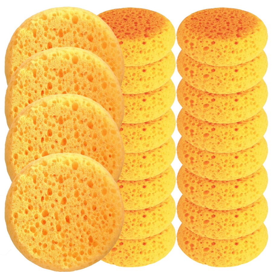20 PCS Tack Sponges, High Elasticity Saddle soap for Leather, high Water Absorption Saddle soap Diameter 2.83, height1.18IN, Suitable for Crafts, Ceramics, Household Use & More