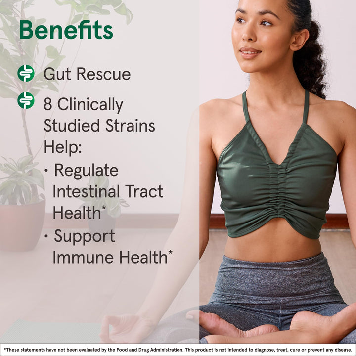 Jarro-Dophilus EPS Probiotics 10 Billion CFU, Dietary Supplement for Intestinal Tract Support, Gut Health Supplements for Women and Men, 120 Veggie Capsules, 60 Day Supply