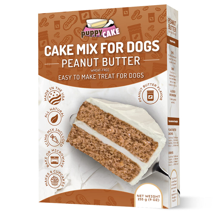 - Dog Birthday Cake Wheat-Free Cake Mix for Dogs to Eat - Includes Peanut Butter Flavor Cake Mix and Icing Mix - Easy to Make - Bake or Microwave, Natural Ingredients - Made in the USA