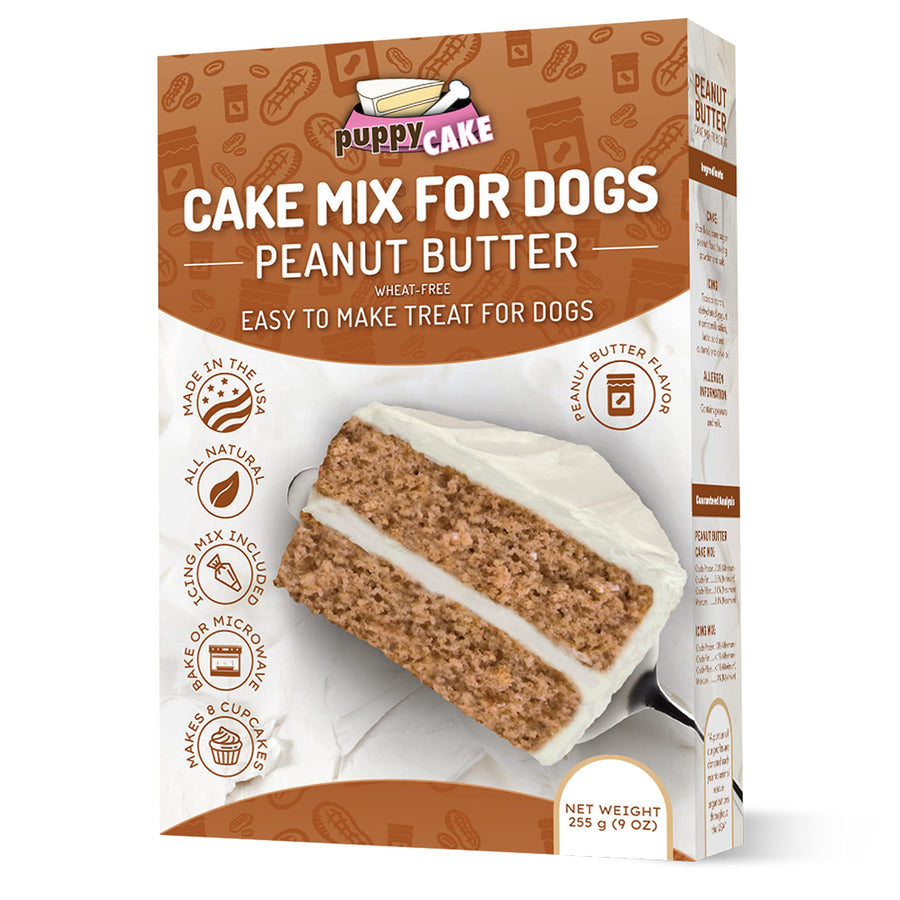 - Dog Birthday Cake Wheat-Free Cake Mix for Dogs to Eat - Includes Peanut Butter Flavor Cake Mix and Icing Mix - Easy to Make - Bake or Microwave, Natural Ingredients - Made in the USA