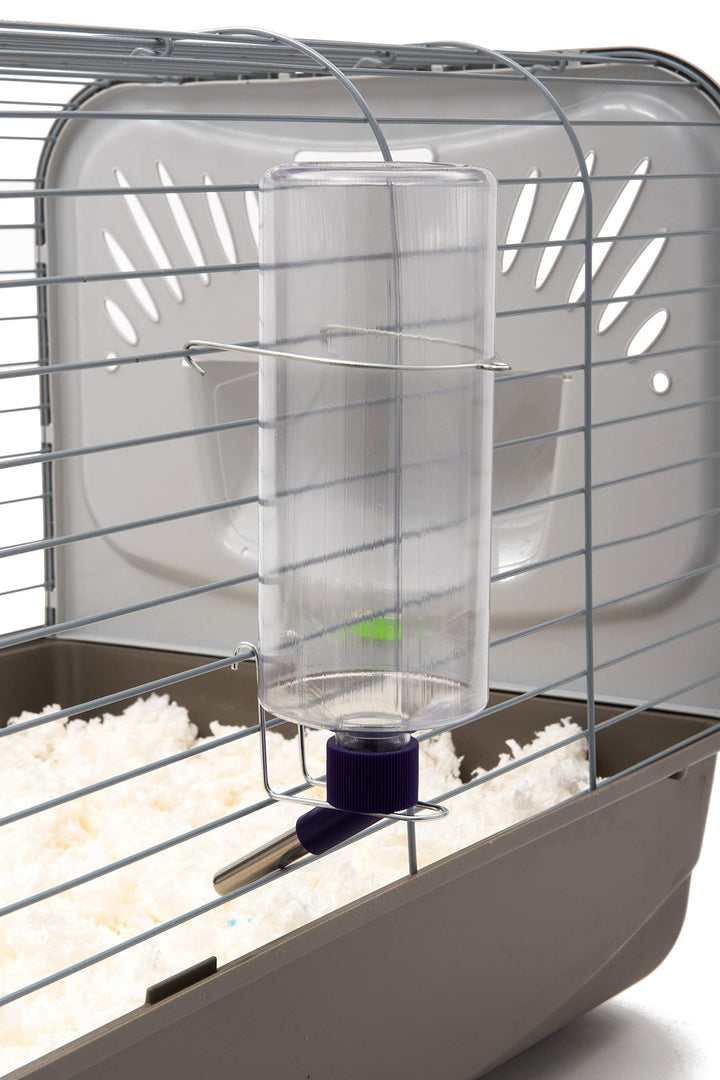 Standard Cage Water Bottles for Rabbits, Ferrets, Guinea Pigs, Hamsters, Rats, Mice and Other Small Animal's (32 Ounce, Clear)