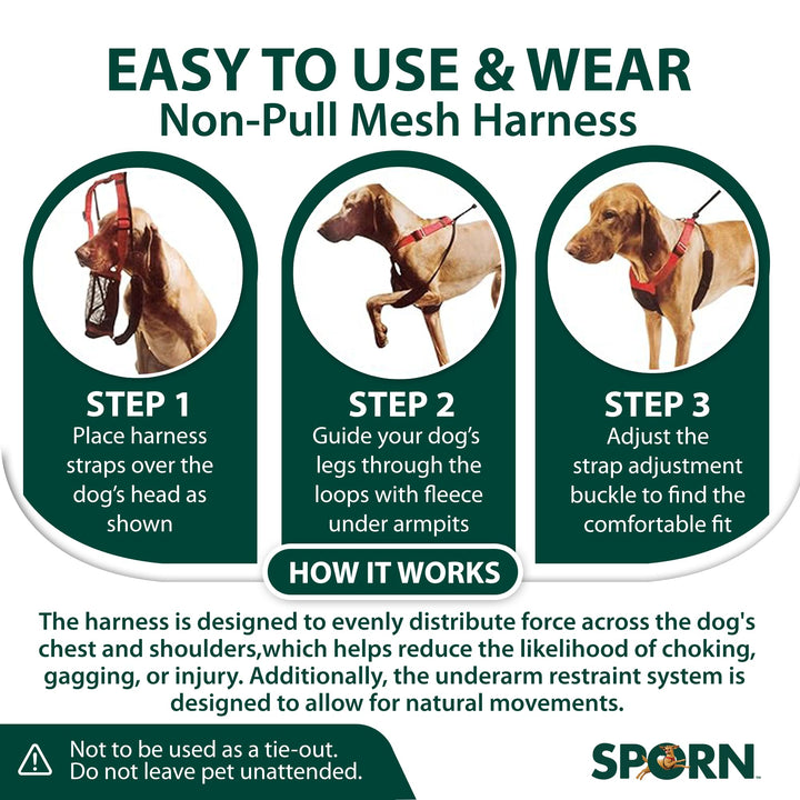 No Pull Dog Harness Medium Sized Dog, Black Mesh Dog Harness, Durable Nylon Anti Pull Dog Harness Medium Size Dog, Breathable & Easy Medium Dog Harness, Provides to Medium Breeds