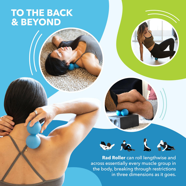 Roller Original Peanut Roller Ball Massager - Medium Density Peanut Massage Ball - Myofascial Release for Back, Feet, Neck, Psoas - Suboccipital Release Device, Thoracic Spine Roller Balls