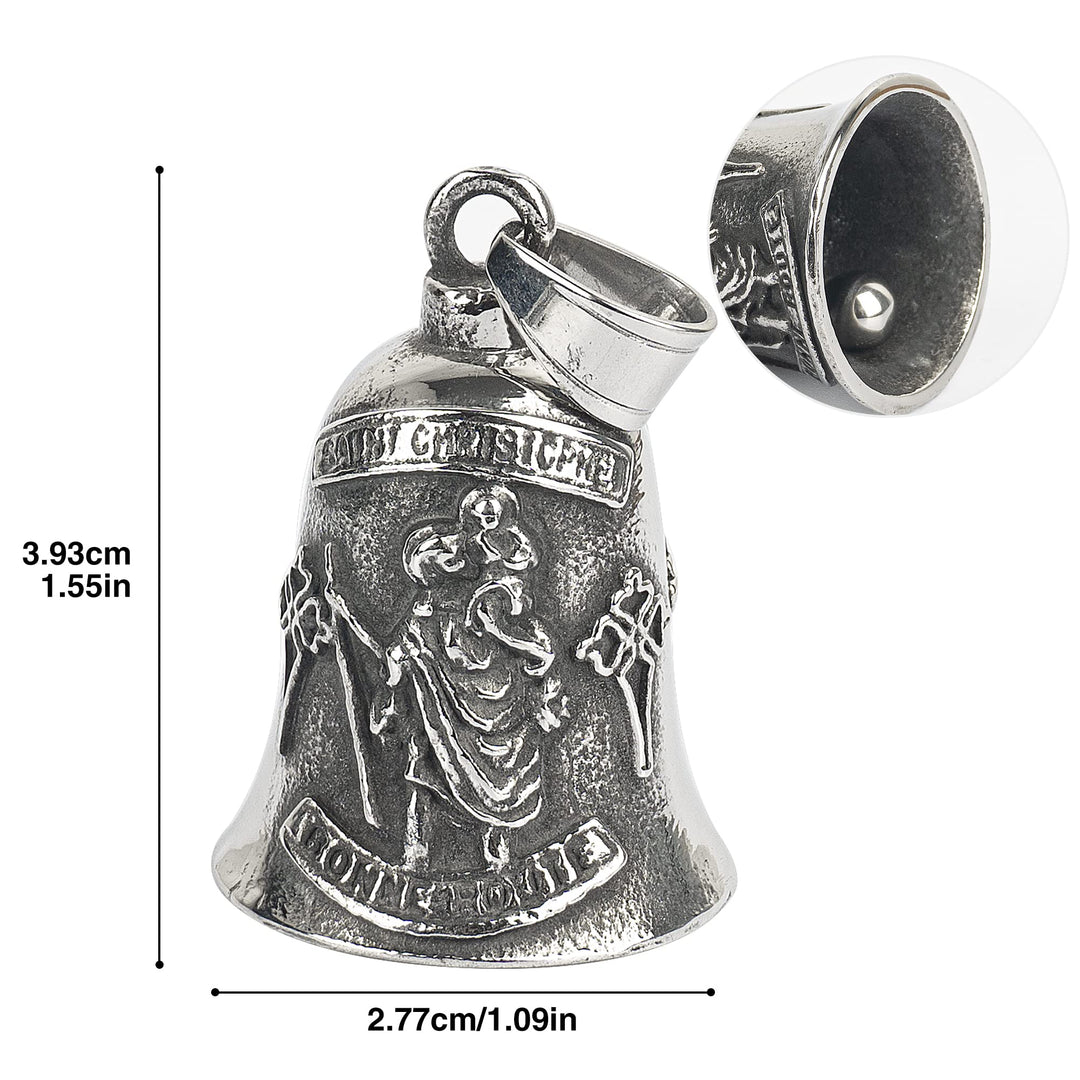 Motorcycle Bell Guardian Angel for Luck, Drive Safe For Bikers Riders