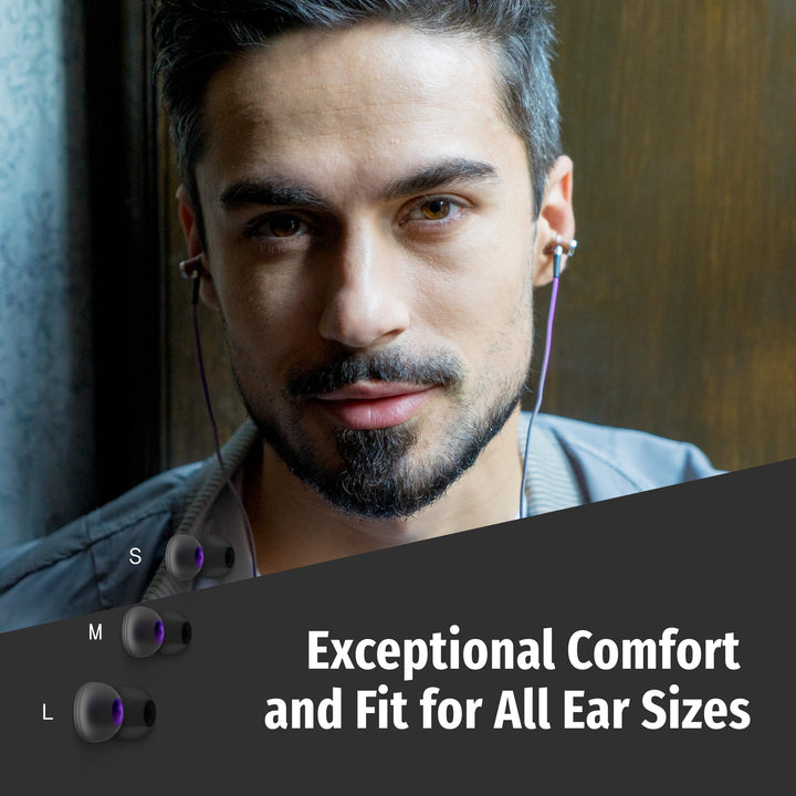 Wired Earbuds with Microphone - 90% Noise Cancelling Earbuds Wired for Computer, Laptop & Phone - Corded In-Ear Headphones, Plug In Earphones with Mic, Ear Buds with Wire (3.5mm Aux Jack)