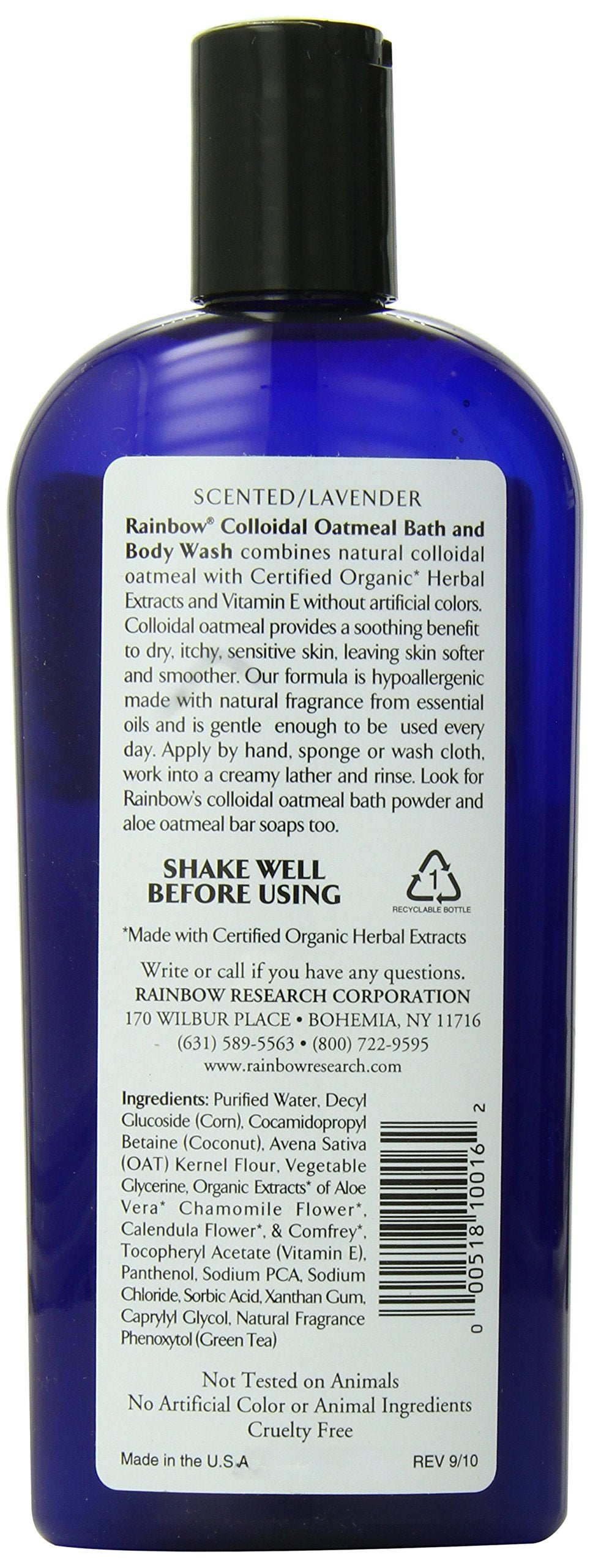 Colloidal Oatmeal Bath & Body Wash, Lavender Scent - 12 Oz