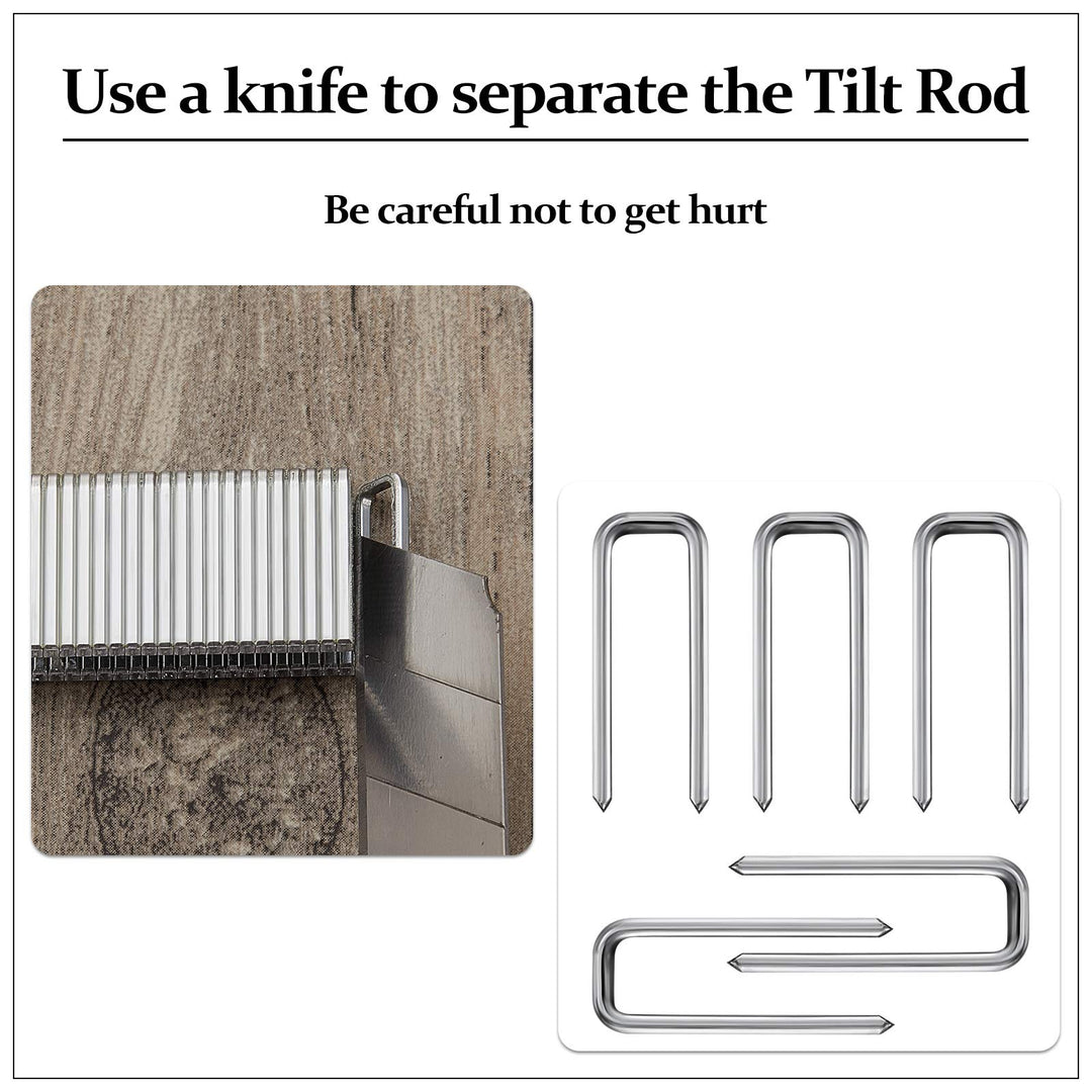 160 Pcs Plantation Shutter Repair Kit Fasteners Louvers Staples Window Hardware Kit Blind Tilt Rod Operable Plantation Silver Metal Louver Staples Tools Repair(1.5 x 0.5 Cm/ 0.6 x 0.19 Inch)