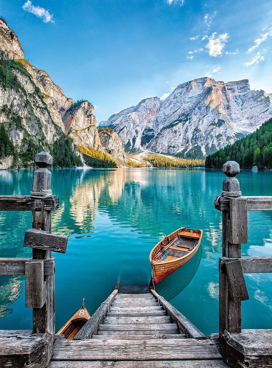 Paint by Number, Lakeside Boat Painting by Numbers for Children Adults 16 X 20 Inch (40X50cm) DIY Oil Painting Without Frame