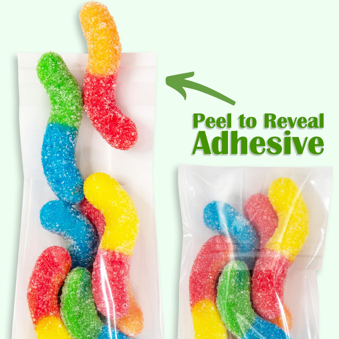 200 Pcs 2x3 Crystal Clear Resealable Cello/Cellophane Bags for Treat, bakery, candle, soap, cookie Bags w/Adhesive Seal (2x3 - 200 Count, Ultra Clear)