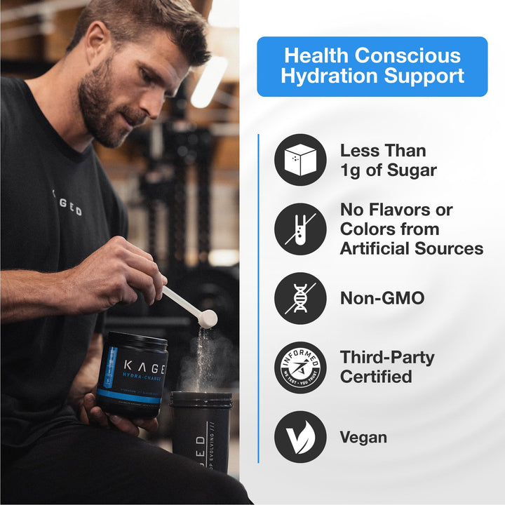 Electrolyte Hydration Powder | Hydracharge Apple Limeade | Sports Drink for Men and Women | Pre, Post, Intra Workout Supplement | 60 Servings
