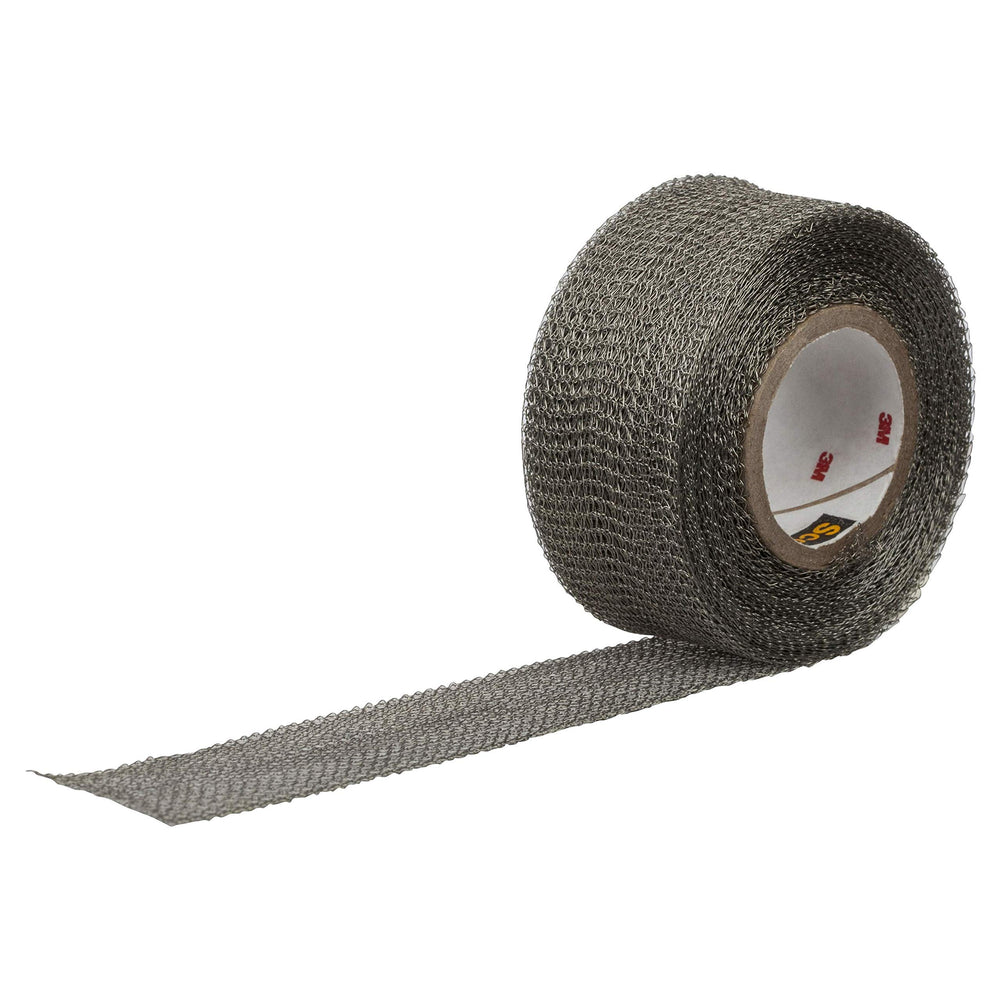Scotch Electrical Shielding Tape 24, 1 in x 15 ft (25 mm x 4.6 m), Tinned Copper, Open-weave, Shielding Braid Tape, 1 roll