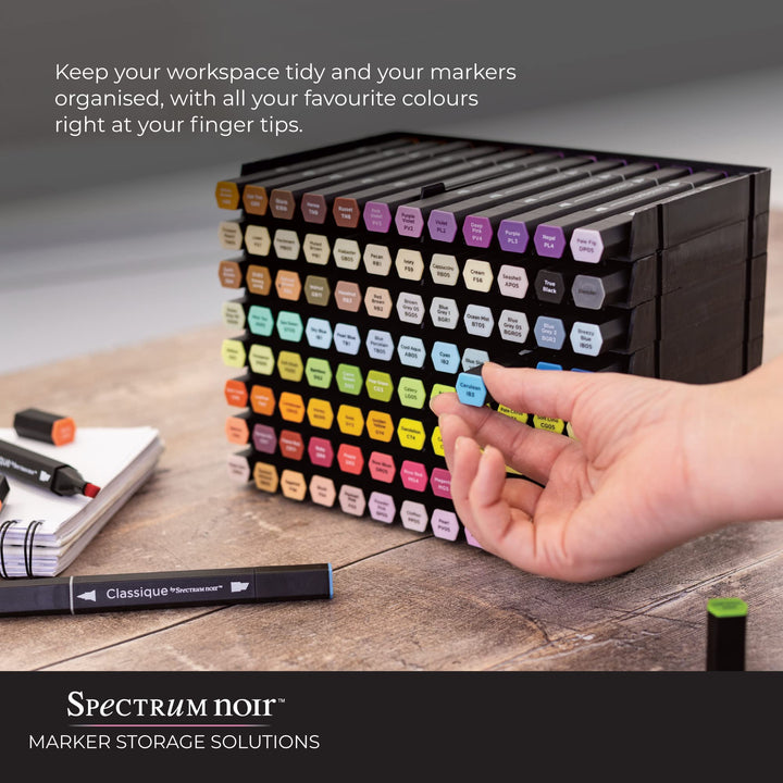 Crafter's Companion SPECN-6 Marker Storage Trays, 6/Pack,Black