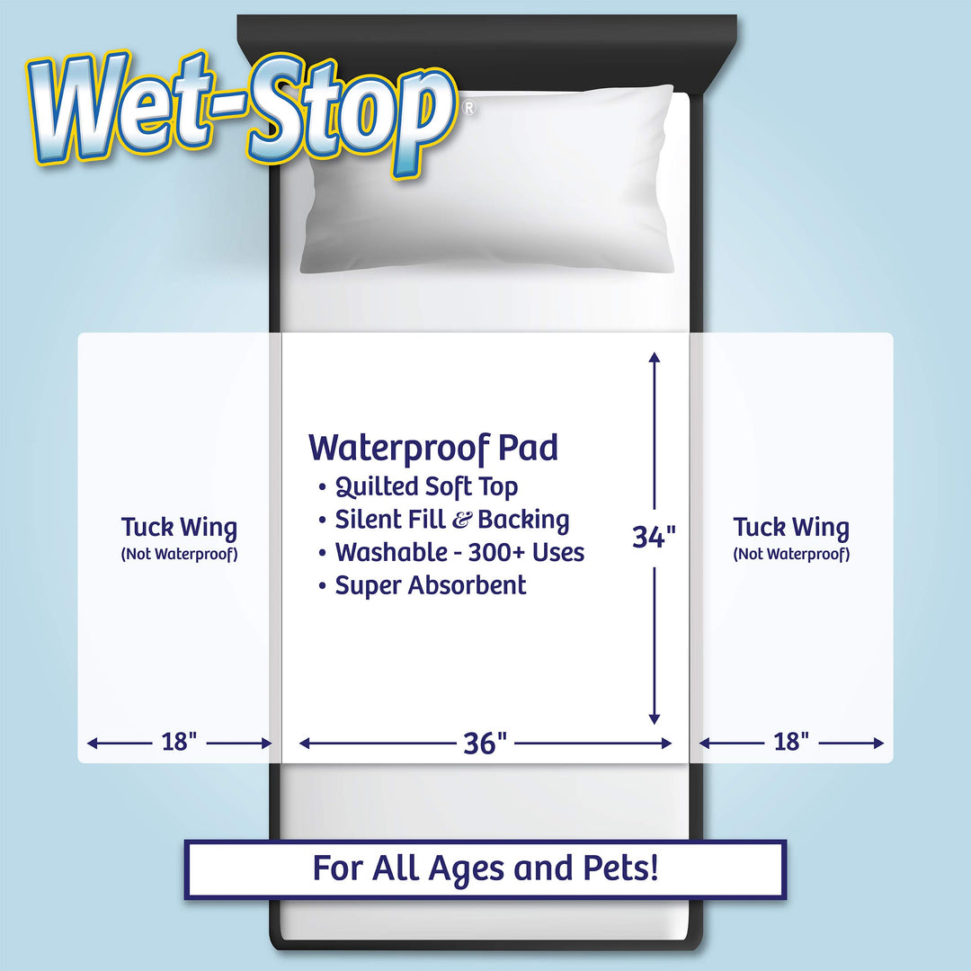 3 Kit: Bedwetting Enuresis Alarm with Waterproof Bed Pad for Boys and Girls