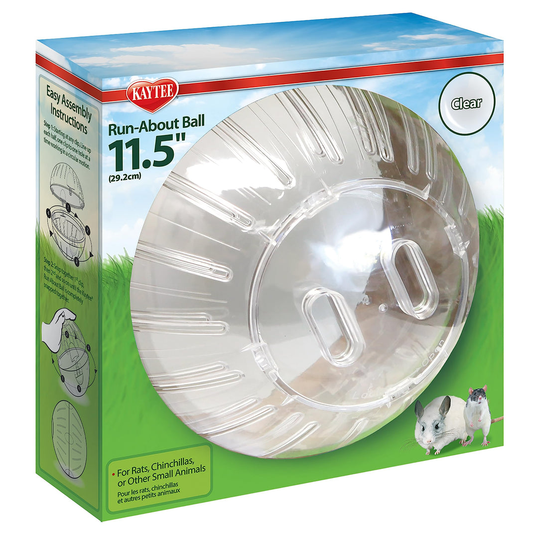 11.5 Clear Run-About Exercise Ball For Pet Rats & Chinchillas