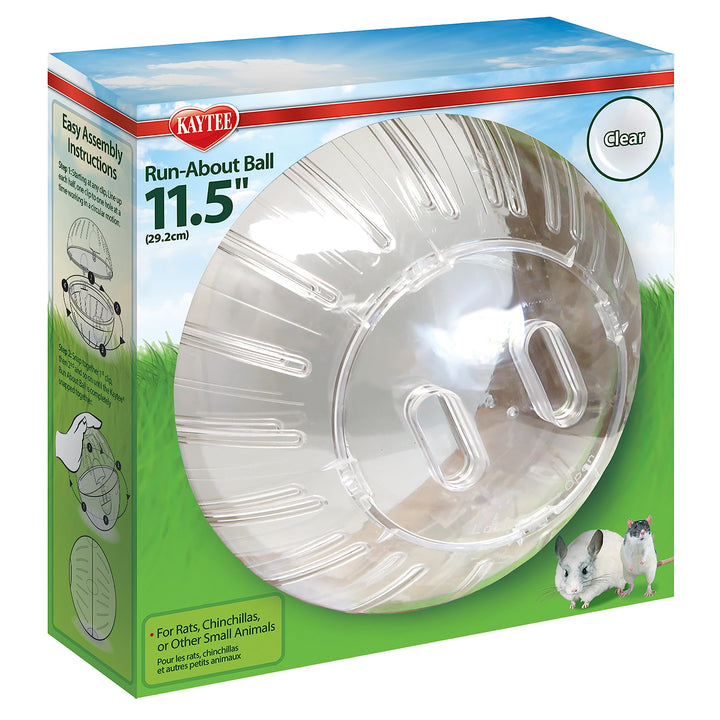 11.5 Clear Run-About Exercise Ball For Pet Rats & Chinchillas