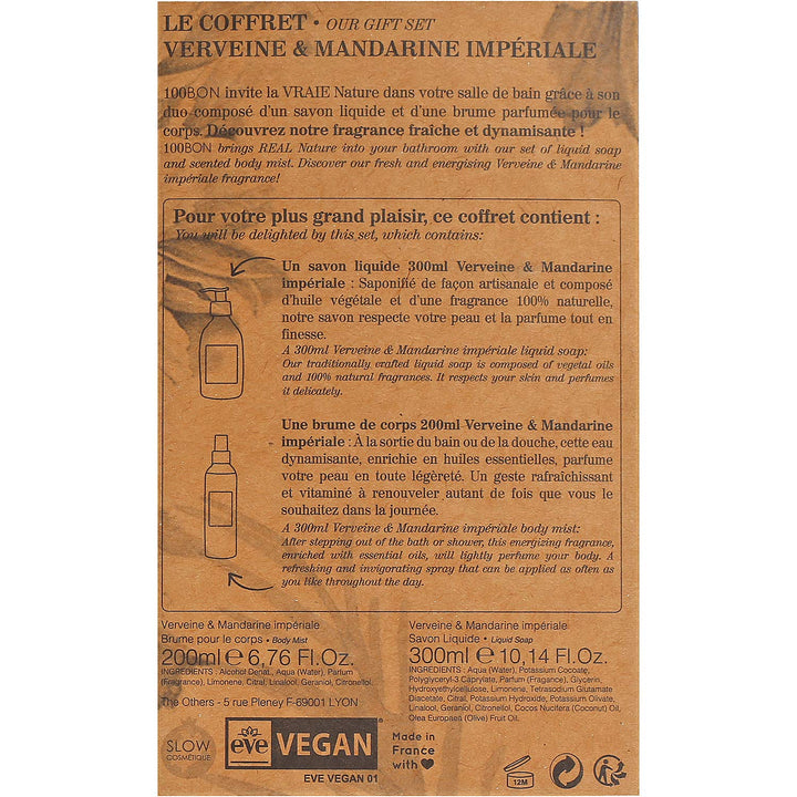 100Bon Verveine Et Mandarinetonifiante Liquid Soap 10 Oz