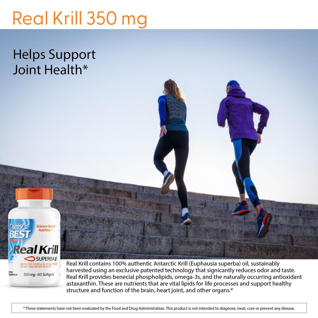 Doctor's Best Real Krill, 350mg 60-Count