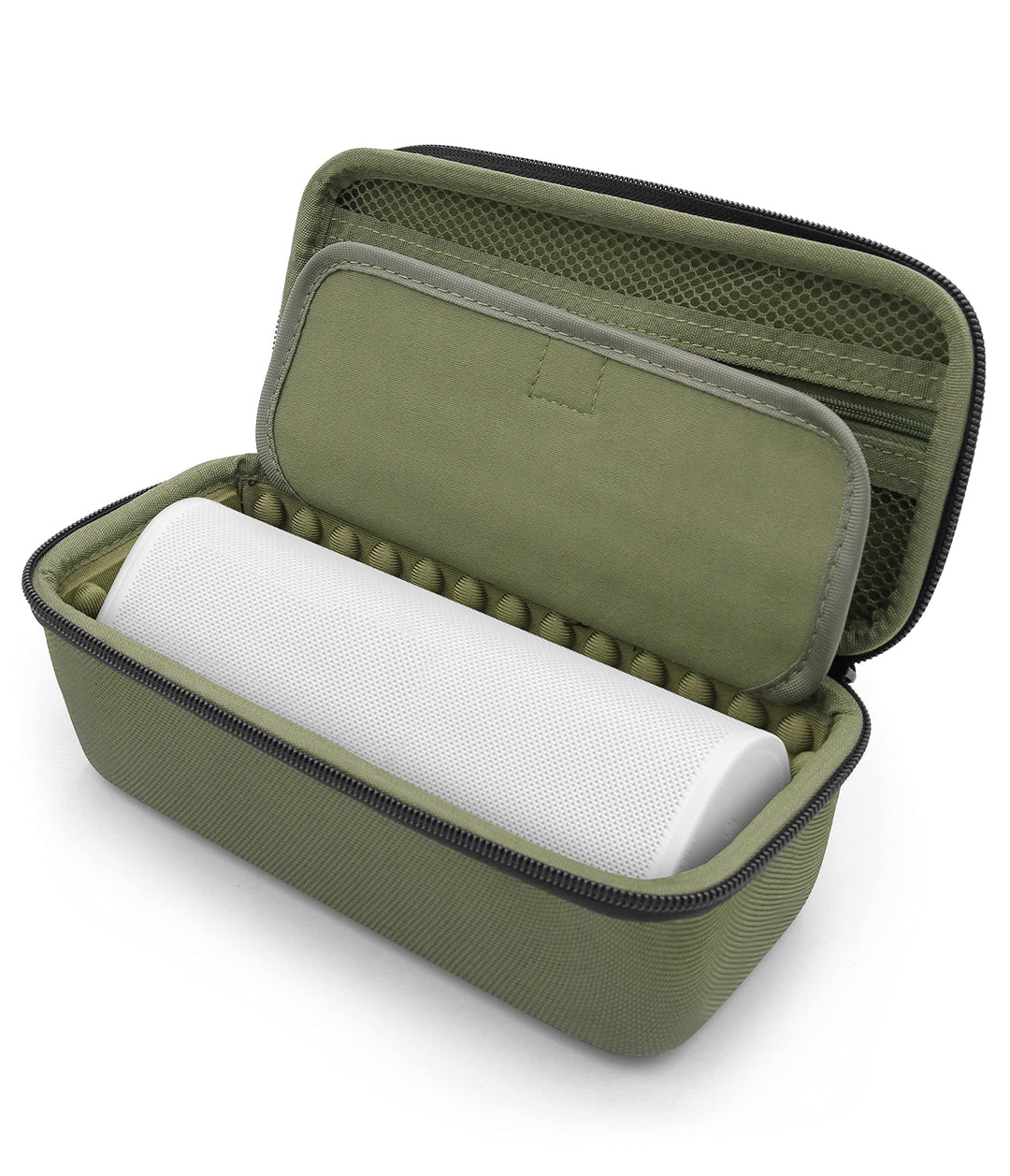 Travel Case Compatible With Sonos Roam Portable Smart Speaker and Charger Cable Accessories – Padded Impact Resistant with Carabiner