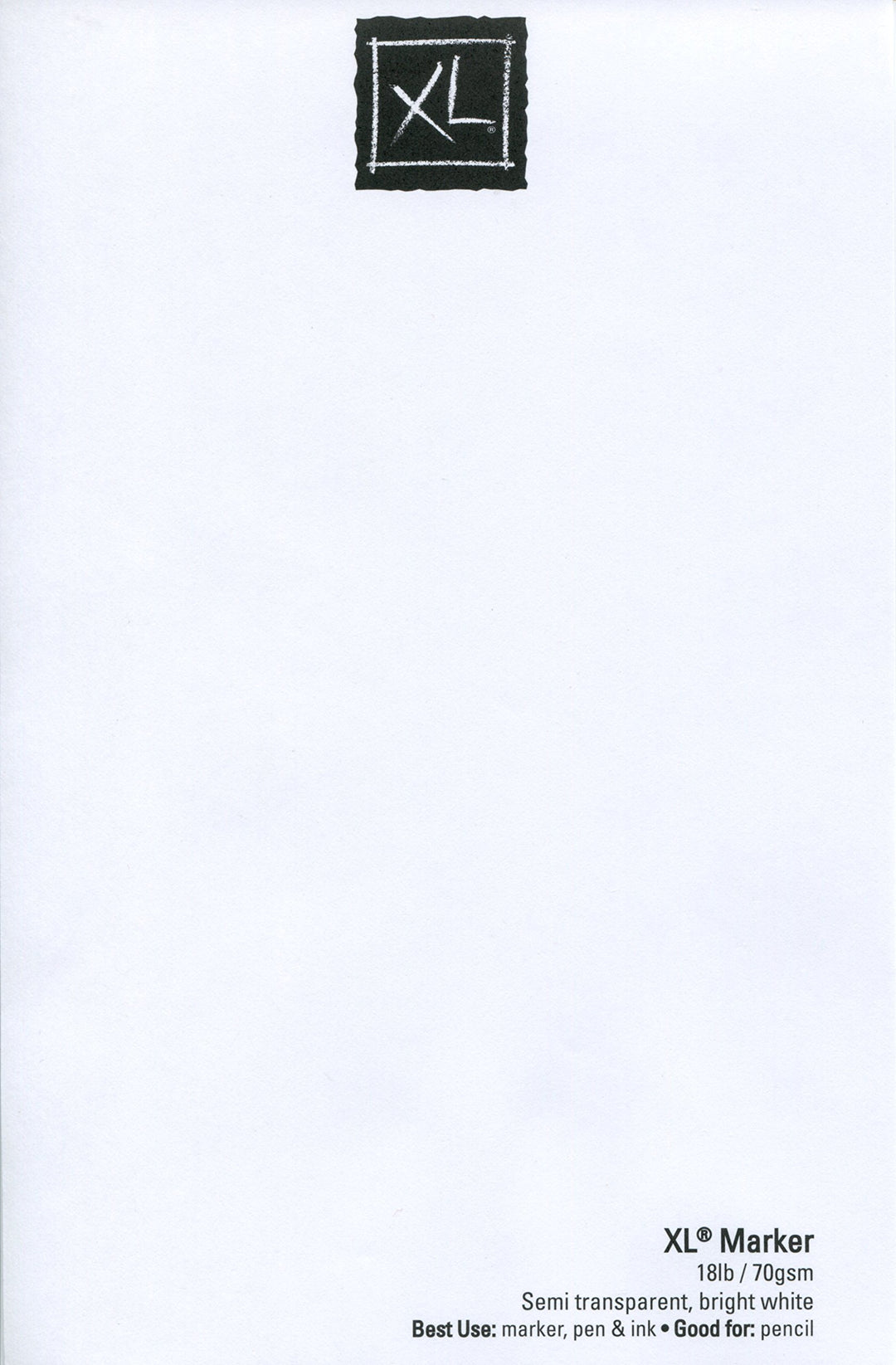 XL Series Marker Paper, Foldover Pad, 9x12 inches, 100 Sheets (18lb/70g) - Artist Paper for Adults and Students