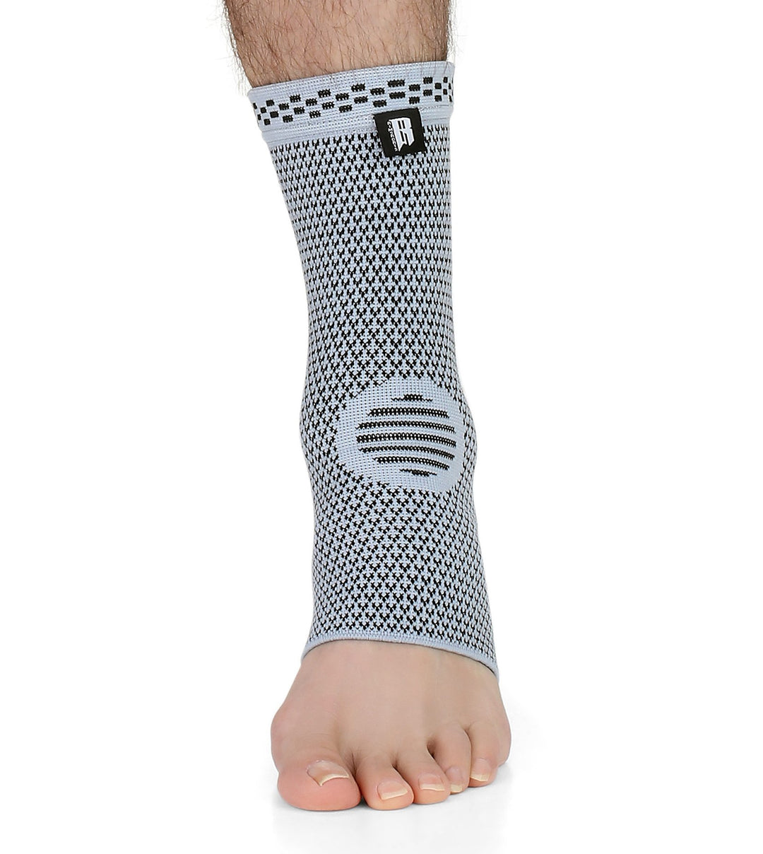 New Premium Compression Socks Ideal Ankle Sleeve For Plantar Fasciitis Best Ankle Brace With Extra Support Recommended Foot Support For Men And Women Superior Compression Support (Pair) Gray M