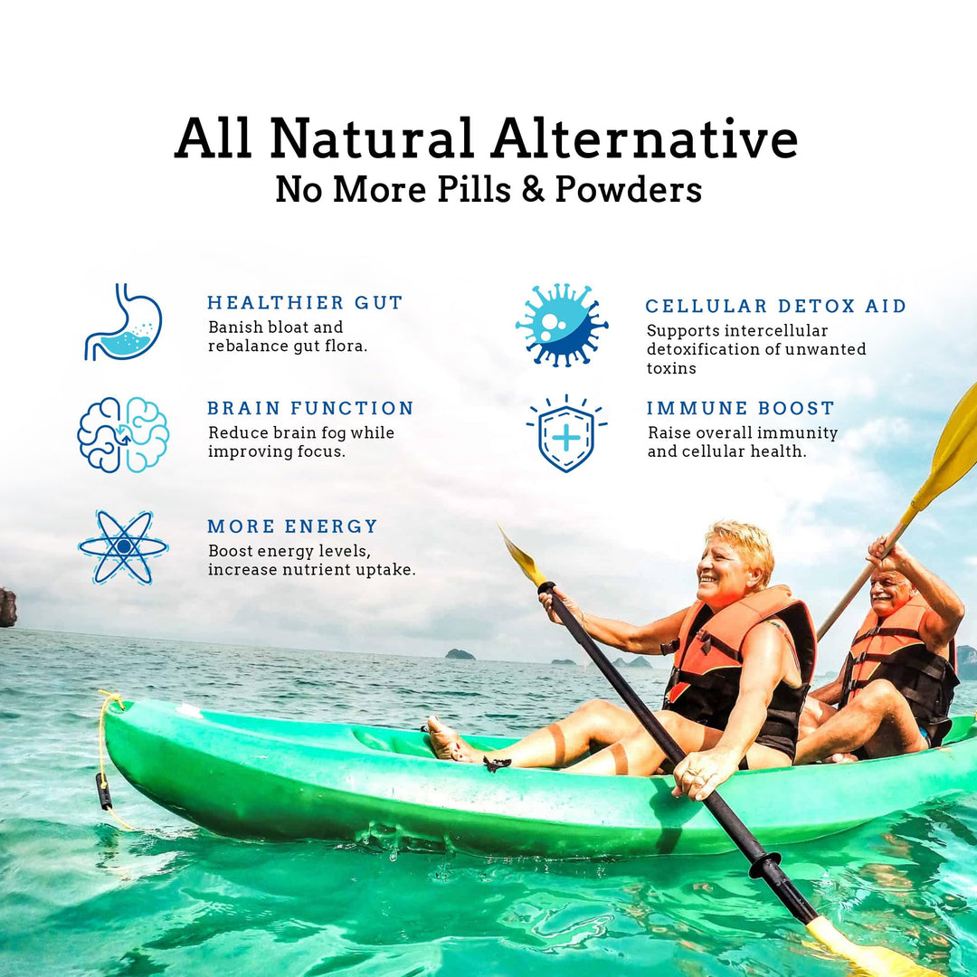 Cleanse & Renew Liquid Superfood 2 in 1 Multivitamin & Mineral Supplement for Gut & Digestive Health, Bloat, Immune Support, Cellular Health – Vegan, GF 30 Day Supply Made in USA