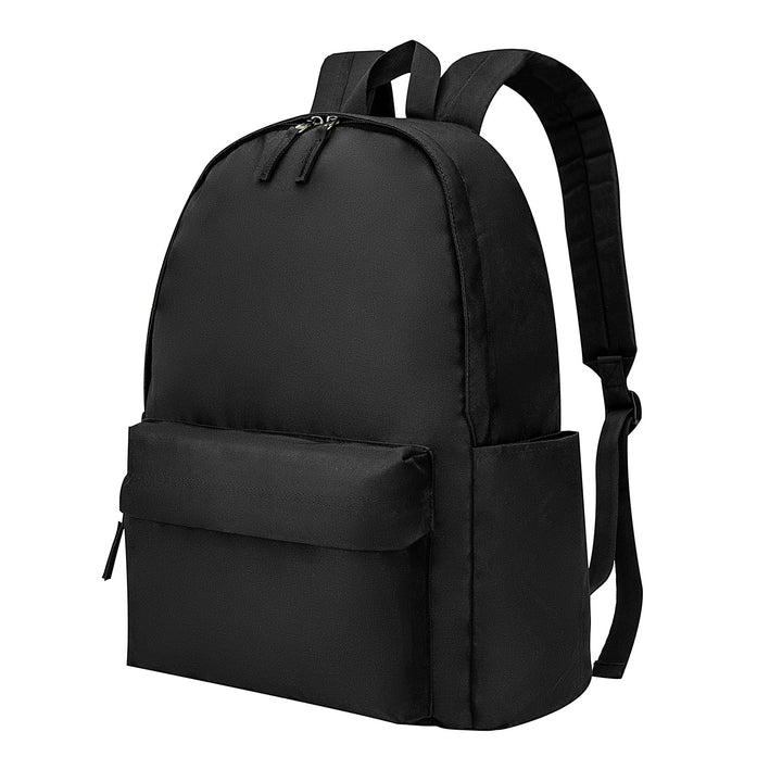 Backpack for Men and Women - Basic Bookbag Casual Daypack Backpacks Lightweight Backpack for College Work Travel - Black