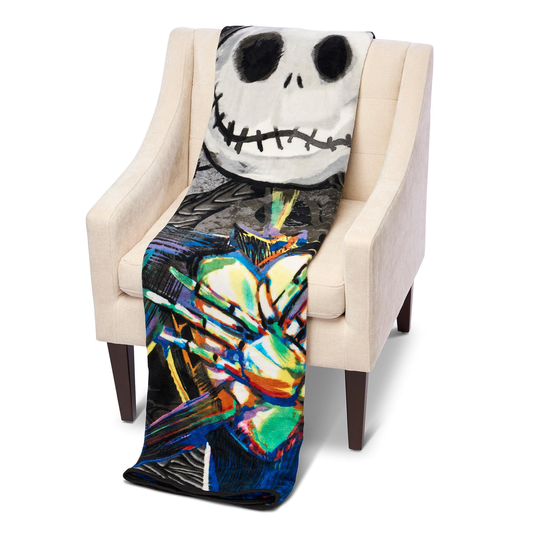's The Nightmare Before Christmas, Dark Creep Micro Raschel Throw Blanket, 46 x 60, Multi Color