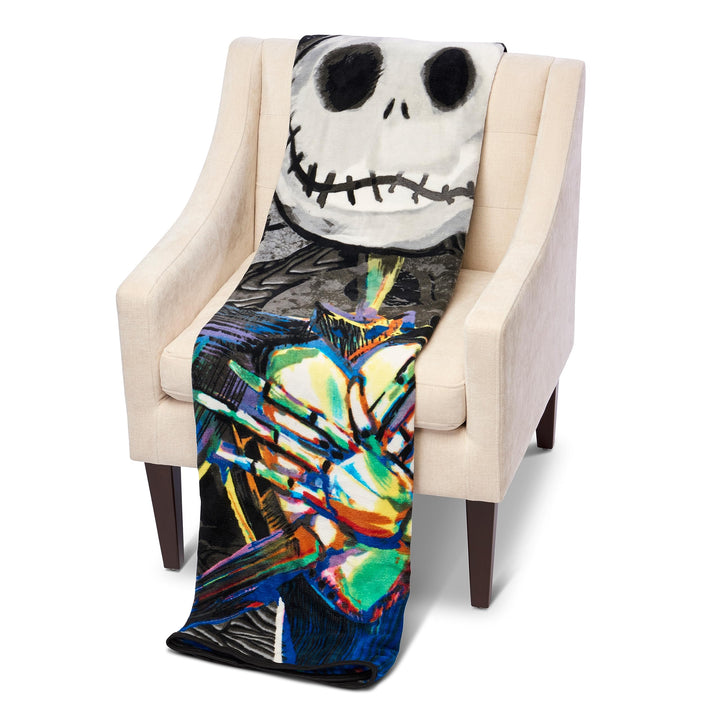 's The Nightmare Before Christmas, Dark Creep Micro Raschel Throw Blanket, 46 x 60, Multi Color