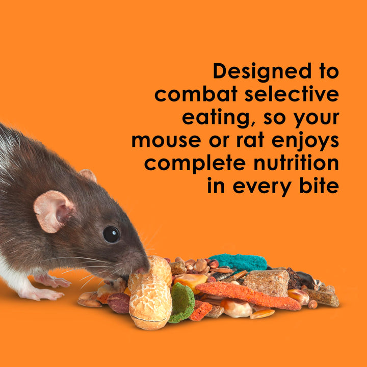Fiesta Mouse & Rat Food, Nutritious and Fun Blend, Supports Dental Health and Digestion, 2 pounds