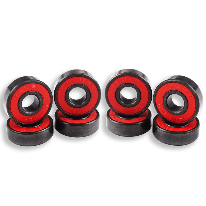 Ceramic Skateboard Bearings High Speed Double Shielded 608 RS ABEC-11 8 Pack Set for Skateboard Trucks Scooters Wheel Roller Skate