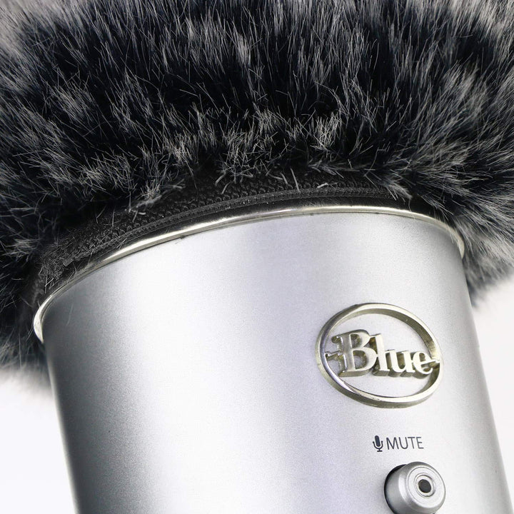 Blue Yeti Pop Filter for Blue Yeti Microphone, Blue Yeti Pro USB Condenser Mic, Windscreen Muff for Filtering Plosives and Hissing Noise, Mic Wind Cover