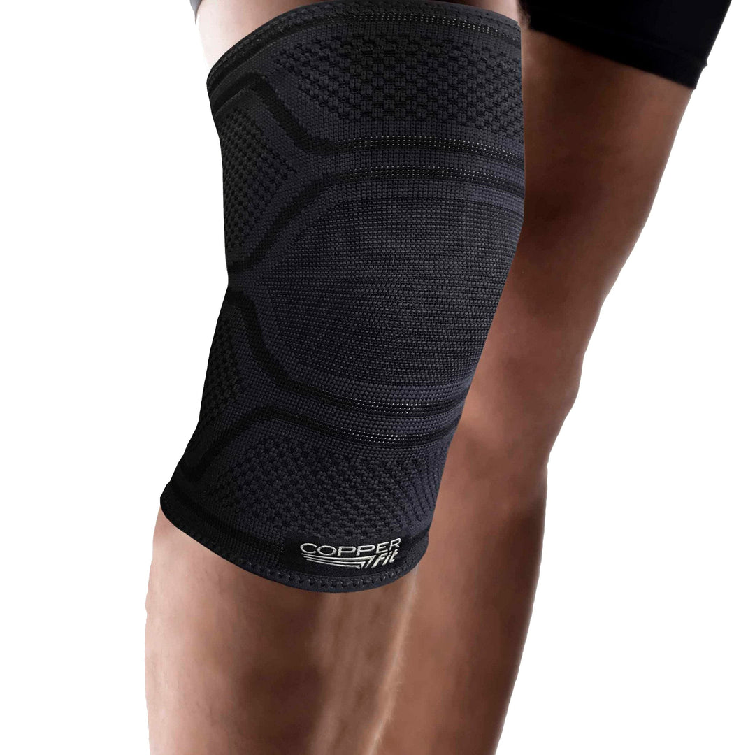Elite Knee Compression Sleeve Knee Brace, Black (Large/X-Large 16-20) | One Knee Sleeve Included