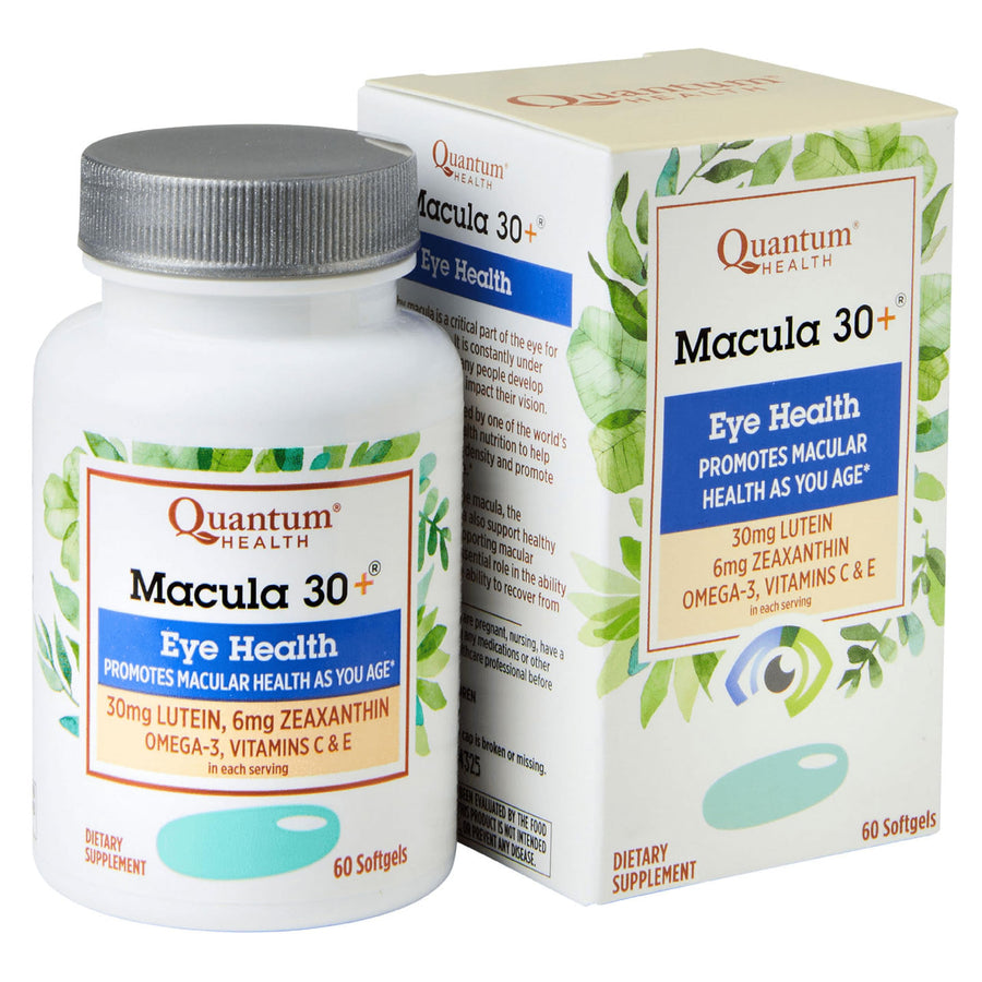 Health Macula 30+ Eye Health Supplement|Promotes Macular and Retinal Health as You Age|Formulated with Lutein, Zeaxanthin, Omega-3, and Vitamins C & E|60 Softgels, 30 Day Supply