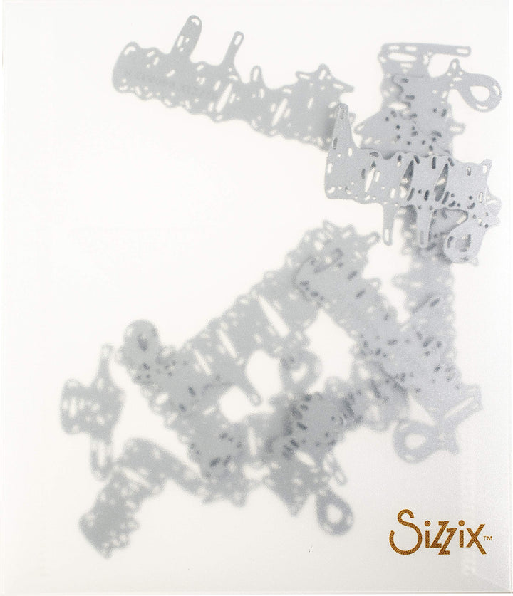 SIZ660223 Tholtz Thinlits Die Celebration Words Scrpt Tholtz Thinlits Die , White
