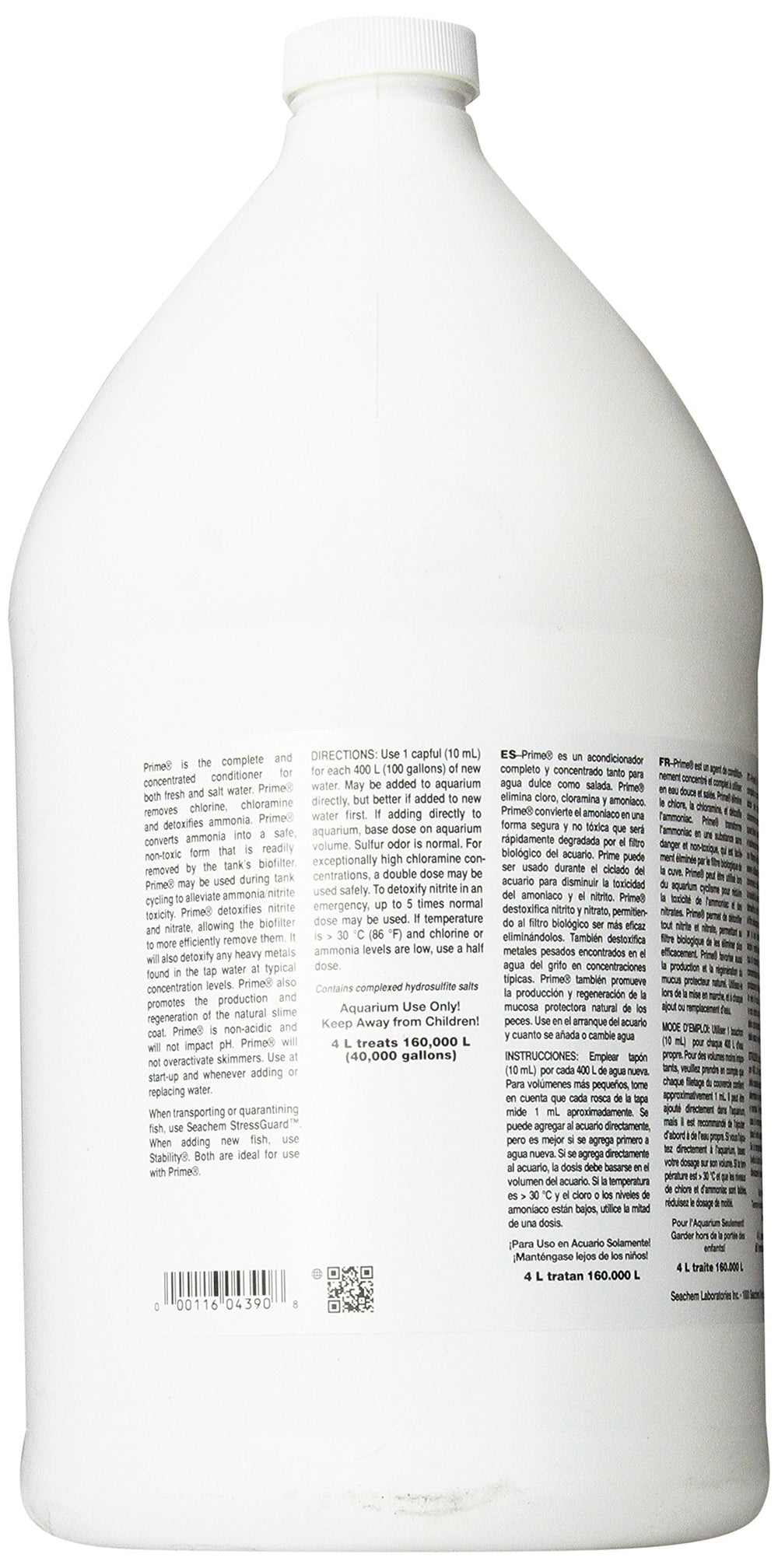 Prime Fresh and Saltwater Conditioner - Chemical Remover and Detoxifier 1 gal