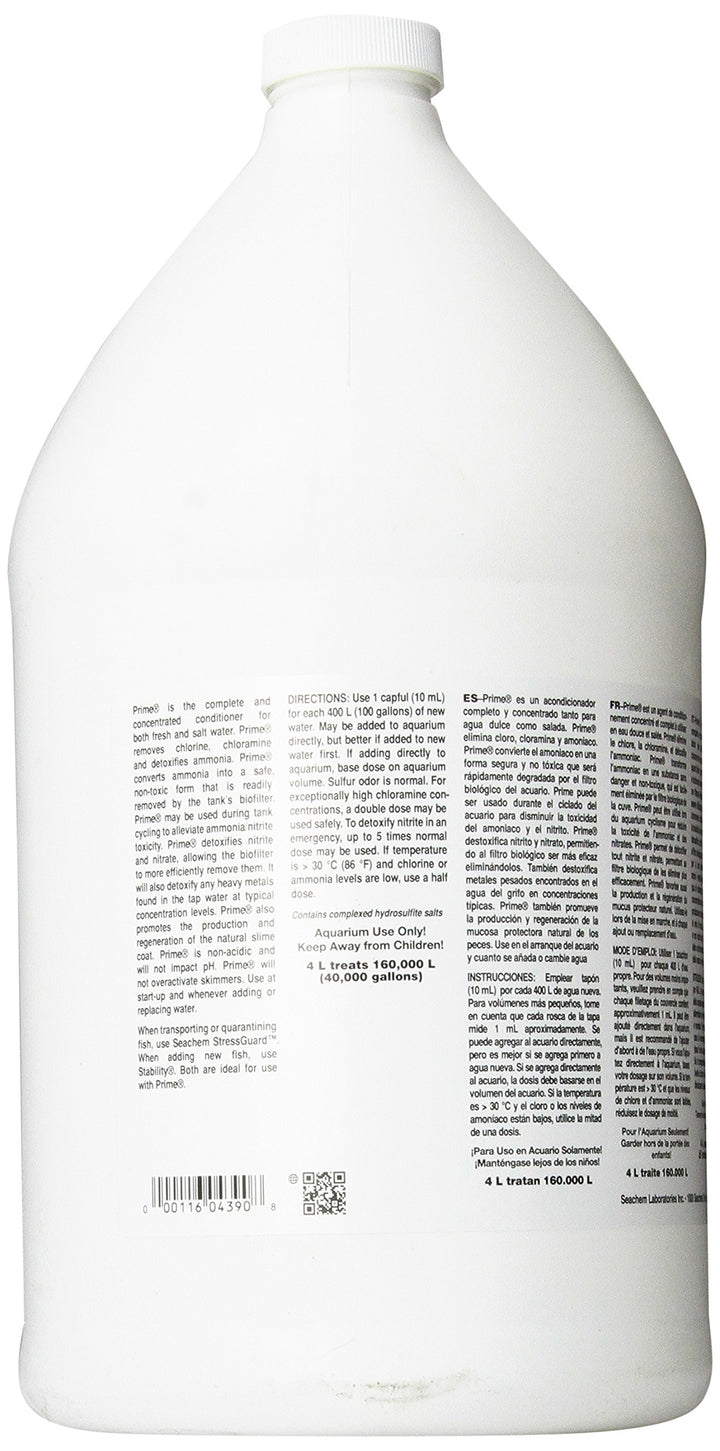Prime Fresh and Saltwater Conditioner - Chemical Remover and Detoxifier 1 gal