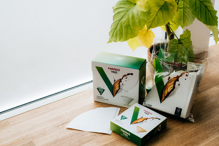 V60 Paper Coffee Filter, Size 01, White, 100ct Box