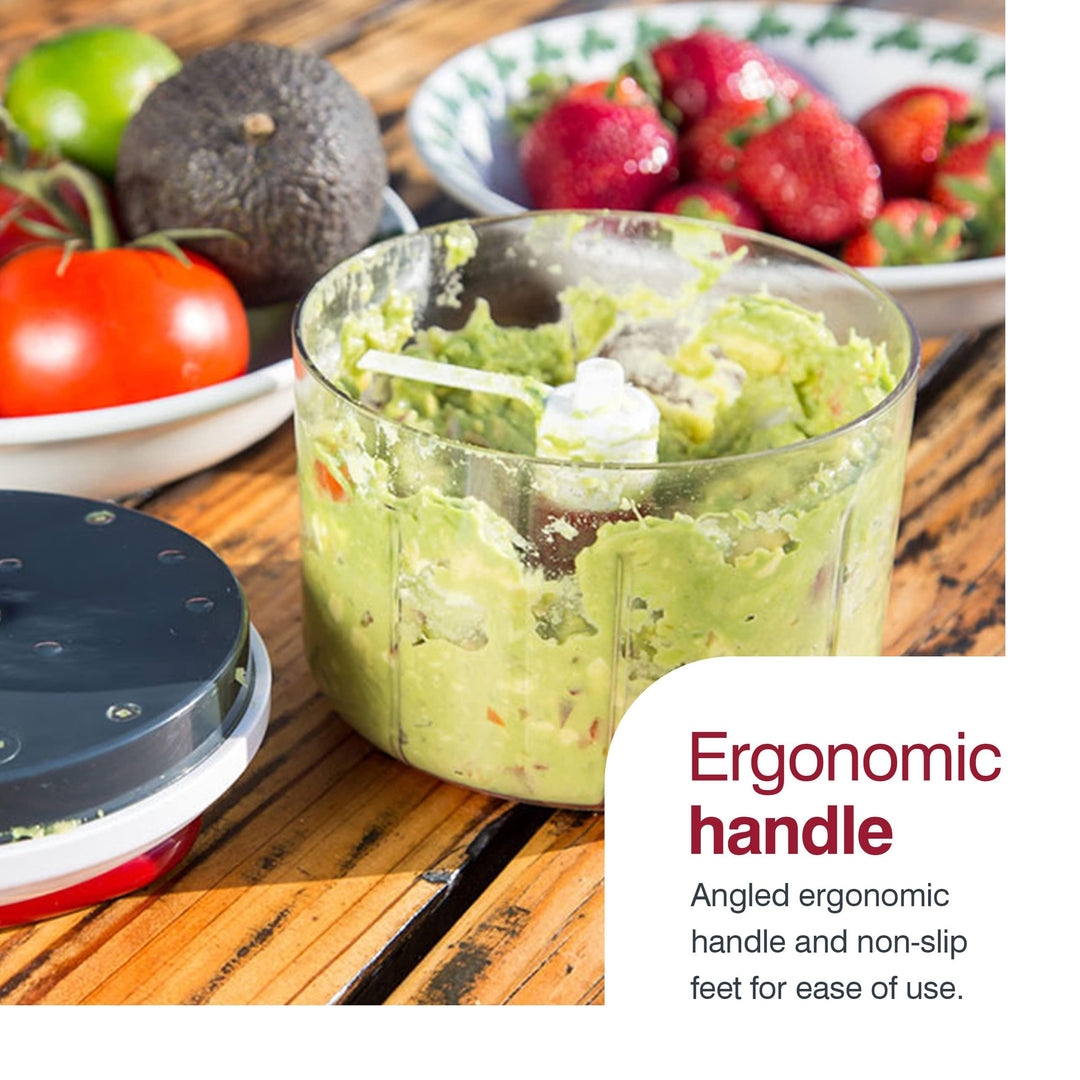 ZYLISS Easy Pull Food Chopper and Manual Food Processor - Vegetable Slicer and Dicer - Hand Held