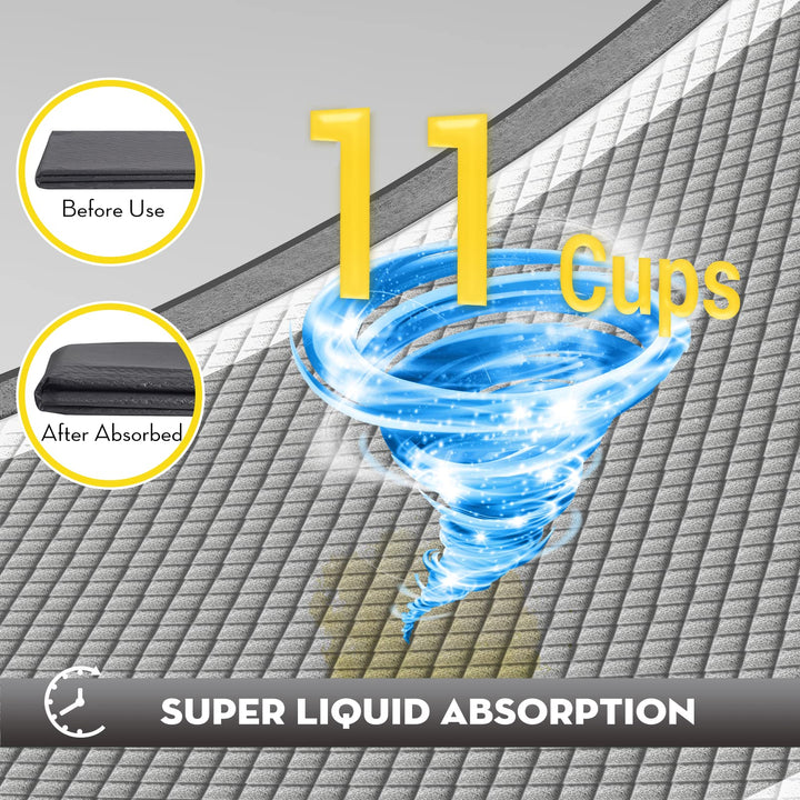 CROCI 36x36 3XL Activated Carbon Pee Pads for Dogs, Odor-Control Charcoal Dog Pads Absorbs Up to 11 Cups of Liquid, 6-Layer Thicker Leak-Proof & Quick Dry Dog Training Pads, Disposable (25 Counts)