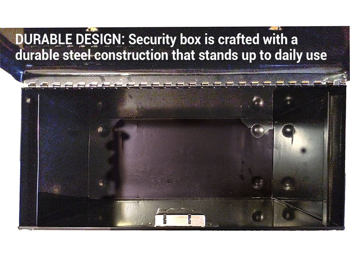 File Box with Lock, Large Locking for Documents, Steel Keys, 7148D